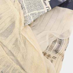 مملوكة مسبقًا Christian Dior Newspaper Dress White FR 38