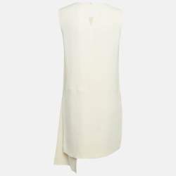 مملوكة مسبقًا قميص كر�يستيان ديور صوف أسود وحرير كريب بتفاصيل رقعة مقاس متوسط