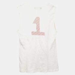Pre Owned Christian Dior Sleeveless Tank Top White #38