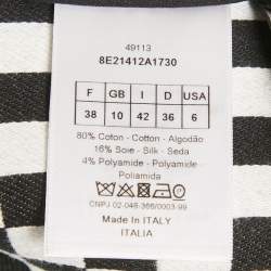 Pre Owned Christian Dior Black Checked Cotton Blend Shorts M