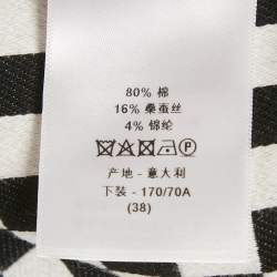 Pre Owned Christian Dior Black Checked Cotton Blend Shorts M