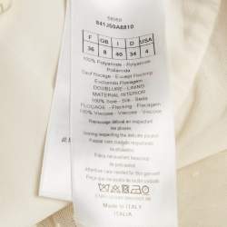 مملوكة مسبقًا تنورة ديور ميدي تول بنمط طيات غير بيضاء مقاس صغير (سمول)