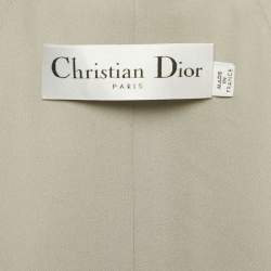 Pre Owned Christian Dior Grey Mink Fur Jacket L