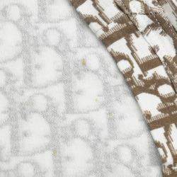 Pre Owned تيشيرت بدون أكمام كريستيان ديور تروتر بني مقاس صغير فئة 36