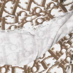 Pre Owned تيشيرت بدون أكمام كريستيان ديور تروتر بني مقاس صغ ير فئة 36