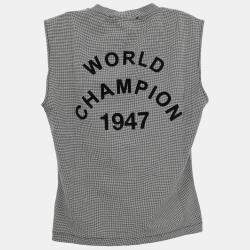 Pre Owned Christian Dior Sleeveless Tank Top Gray S