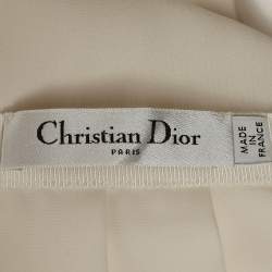 مملوكة مسبقًا Christian Dior Beaded Silk Pleated Midi Dress M