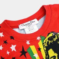 Pre Owned توب بلا أكمام كريستيان ديور ديور مانيا أحمر مقاس ٣٨