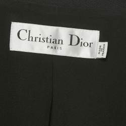 Pre Owned جاكيت كريستيان ديور بار 30 مونتين صوف أسود مقاس صغير