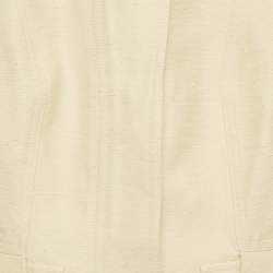 مملوكة مسبقًا Christian Dior Beige Textured Silk Set S