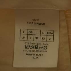 مملوكة مسبقًا Christian Dior Beige Textured Silk Set S