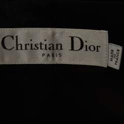 مملوكة مسبقًا Christian Dior Black Stretch Cotton Off Shoulder Bustier Jacket M