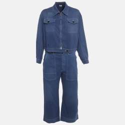 مملوكة مسبقًا Christian Dior Blue Denim Jacket & Pants Set M