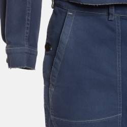 مملوكة مسبقًا Christian Dior Blue Denim Jacket & Pants Set M