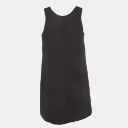 مملوكة مسبقًا فستان ديور أسود بتداخل صوفي  إيه-لاين صغير مقاس كبير