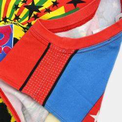 Pre Owned Christian Dior Tank Top Dior Mania Red Blue F 40