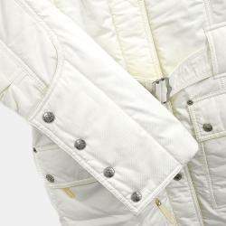 Pre Owned Christian Dior Single Breasted Coat White #38