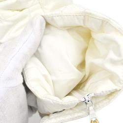 Pre Owned Christian Dior Single Breasted Coat White #38