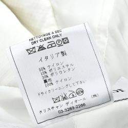 Pre Owned Christian Dior Single Breasted Coat White #38