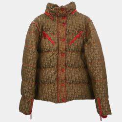 Pre Owned جاكيت سحاب ديور بني #38