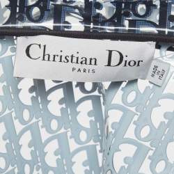 Pre Owned Dior Navy Blue Oblique Knee-Length Rain Coat S