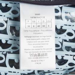 Pre Owned Dior Navy Blue Oblique Knee-Length Rain Coat S