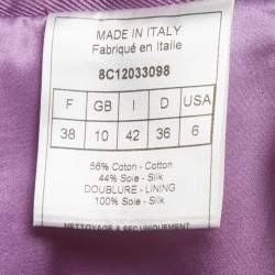 مملوكة مسبقًا تنورة كريستيان ديور جاباردين بنفسجي بقصة ضيقة مقاس متوسط (ميديوم)