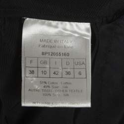 Pre Owned تاپ كريستيان ديور قطن مزيج أسود بلا أكمام مقاس متوسط - ميديام