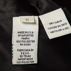 Pre Owned Christian Dior Vintage Black Lurex Crepe Blazer M 