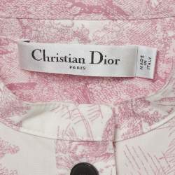 Pre Owned Christian Dior Pink Cotton Dioriviera Short Dress XL