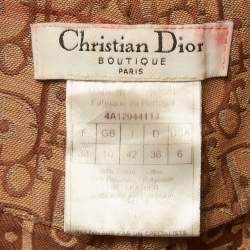 Pre Owned Christian Dior Boutique Brown Monogram Denim Rasta Jeans M