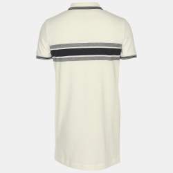 Pre Owned قميص بولو ديور أبيض بشعار ديوريفيرا محبوك مقاس متوسط