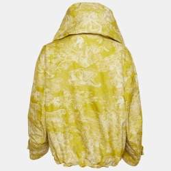 Pre Owned Christian Dior Green Toile de Jouy Tropicalia Jacquard Anorak Jacket S