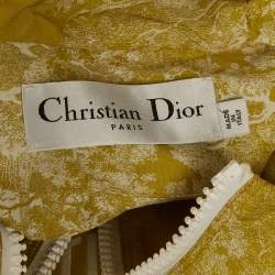 Pre Owned Christian Dior Green Toile de Jouy Tropicalia Jacquard Anorak Jacket S