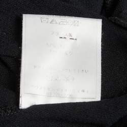 مملوكة مسبقًا توپ مجعد تريكو أسود كريستيان ديور مقاس صغير (سمول)