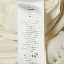 Pre Owned Christian Dior White J'Love Cotton Knit T-Shirt M