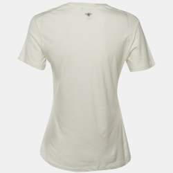 Pre Owned Dior Off White Cotton "We Should All Be Feminists" T-Shirt S
