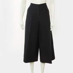 مملوكة مسبقًا Christian Dior Black Wool & Silk Culottes M