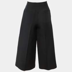 مملوكة مسبقًا Christian Dior Black Wool & Silk Culottes M