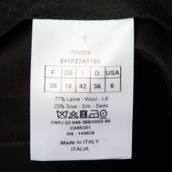 مملوكة مسبقًا Christian Dior Black Wool & Silk Culottes M