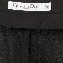 مملوكة مسبقًا Christian Dior Black Wool & Silk Pants M