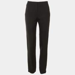 مملوكة مسبقًا Christian Dior Black Wool & Silk Pants M