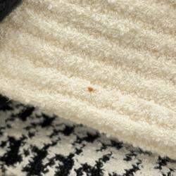 Pre Owned معطف كريستيان ديور بنمط هوندستوث مقاس 34 أبيض/أسود