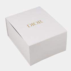 Pre Owned معطف كريستيان ديور بنمط هوندستوث مقاس 34 أبيض/أسود