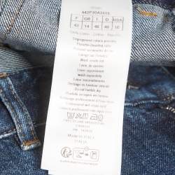 Pre Owned Christian Dior Blue Denim High Waisted Shorts L