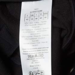 Pre Owned Cristian Dior Black Gabardine Suspender Trousers L