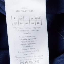 Pre Owned Dior Blue Denim Button Front Jacket L