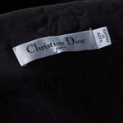 Dior Vintage Floral Pattern Embroidered Crepe Tie Detail Cropped Cape M