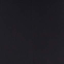 Christian Dior Black Textured Wool High Waist Pencil Skirt L