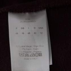 Dior Dark Purple Lurex Knit Ombre Sleeveless Sweater L 